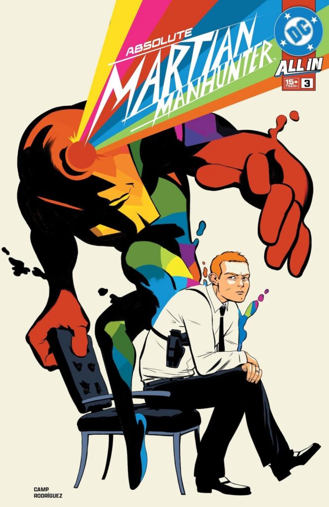 Absolute Martian Manhunter cover. Martian Manhunter assembles the Absolute Justice team.